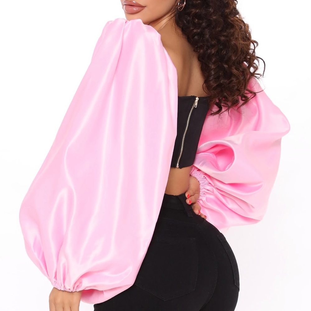 Fashion nova Carmelita corsette top black/pink - Picture 3 of 3